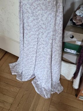 Free People Pale Lavender Floral Wide-Leg Jumpsuit
